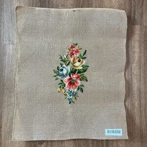 18"x22" Needlepoint Floral Pre-Work Canvas